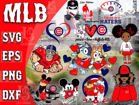 Chicago Cubs Bundle svg, Chicago Cubs SVG Files,MLB Cricut, Silhouette Studio, Digital Cut Files, Digital Download