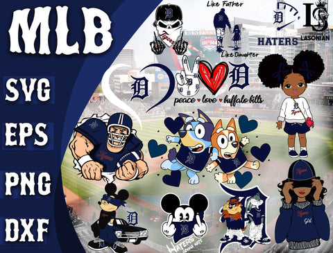 Detroit Tigers  Bundle svg , Detroit Tigers SVG Files,MLB Cricut, Silhouette Studio, Digital Cut Files, Digital Download