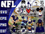 Baltimore Ravens bundle svg, bundle 12 file ramdoom NFL svg, NFL Digital Cut Files, Svg Dxf Eps Png file, Digitla Download