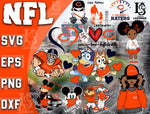 Chicago Bears bundle svg, bundle 12 file ramdoom NFL svg, NFL Digital Cut Files, Svg Dxf Eps Png file, Digitla Download