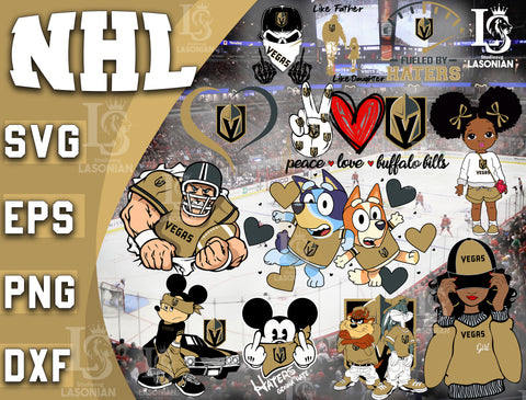 Vegas Golden Knights bundle svg, bundle 12 file ramdoom NHL svg, NHL svg dxf eps png file, digital download