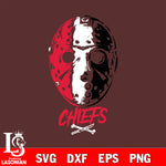 kansas city chiefs Jason Voorhees NFL svg eps dxf png file, digital download , Instant Download