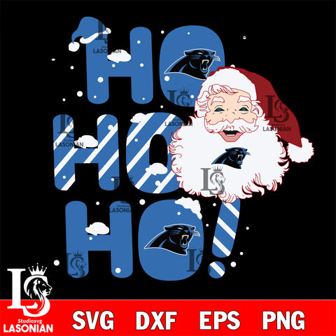 Ho ho ho Carolina Panthers svg eps dxf png file, Digital Download , Instant Download