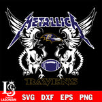 metallica Baltimore Ravens svg eps dxf png file, digital download , Instant Download