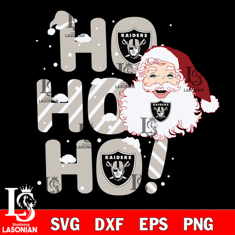 Ho ho ho Las Vegas Raiders svg eps dxf png file, Digital Download , Instant Download