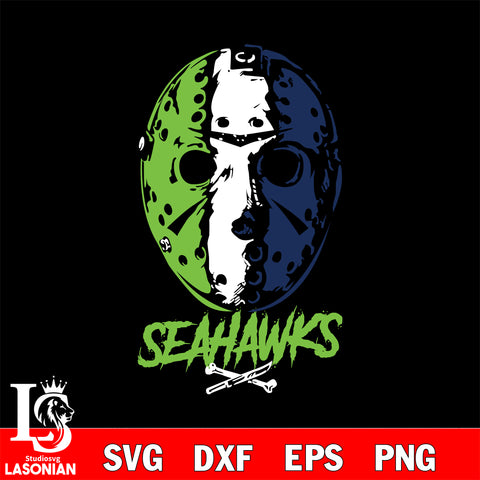 Seattle Seahawks Jason Voorhees NFL svg eps dxf png file, digital download , Instant Download