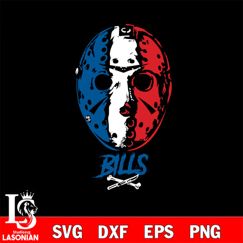 Buffalo Bills Jason Voorhees NFL svg eps dxf png file, digital download , Instant Download