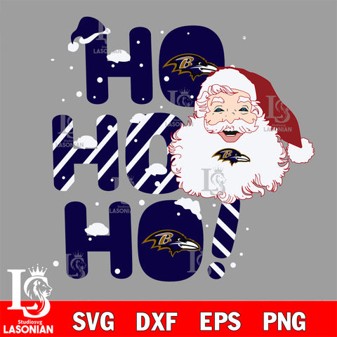 Ho ho ho Baltimore Ravens svg eps dxf png file, Digital Download , Instant Download