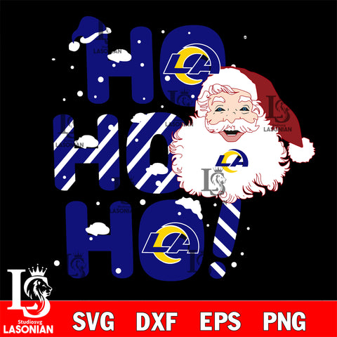 Ho ho ho Los Angeles Rams svg eps dxf png file, Digital Download , Instant Download