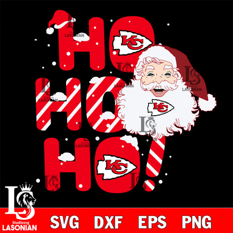 Ho ho ho Kansas City Chiefs svg eps dxf png file, Digital Download , Instant Download