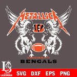 metallica Cincinnati Bengals svg eps dxf png file, digital download , Instant Download