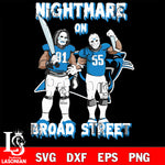 Carolina Panthers Billy and Jason Voorhees nightmare on broad street svg eps dxf png file, Digital Download , Instant Download