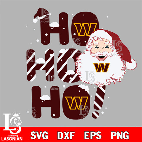 Ho ho ho Washington Commanders svg eps dxf png file, Digital Download , Instant Download