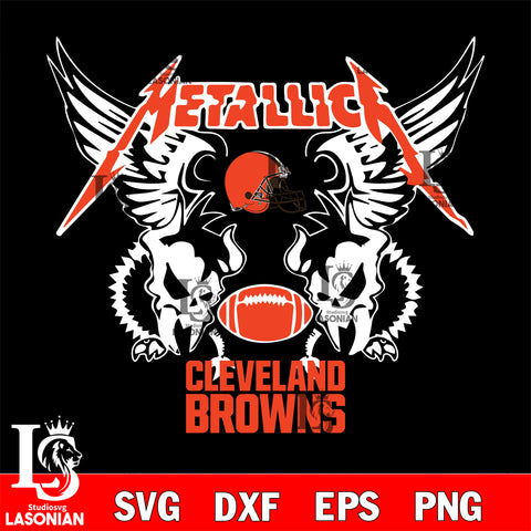 metallica Cleveland Browns svg eps dxf png file, digital download , Instant Download