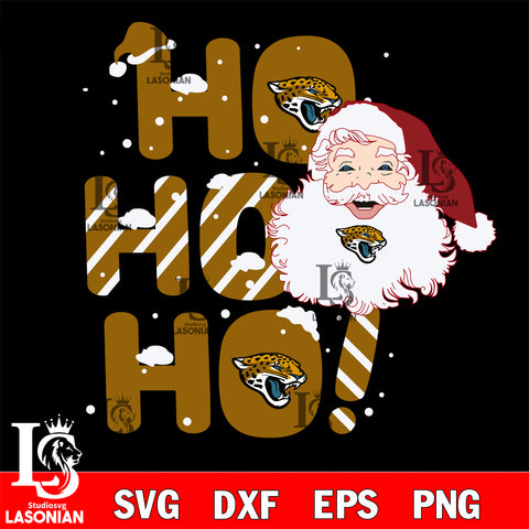 Ho ho ho Jacksonville Jaguars svg eps dxf png file, Digital Download , Instant Download