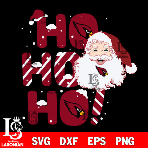 Ho ho ho Arizona Cardinals svg eps dxf png file, Digital Download , Instant Download