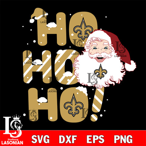 Ho ho ho New Orleans Saints svg eps dxf png file, Digital Download , Instant Download