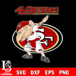 San Francisco 49ers NFL Football Jeffy Dabbing Sports For Fans svg, NFL svg eps dxf png file, Digital Download , Instant Download