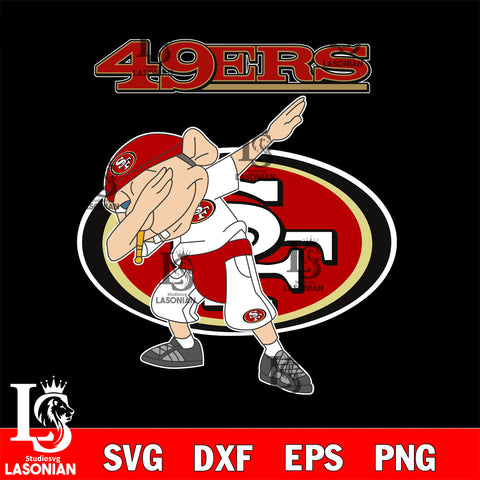 San Francisco 49ers NFL Football Jeffy Dabbing Sports For Fans svg, NFL svg eps dxf png file, Digital Download , Instant Download