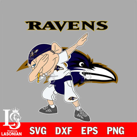 Baltimore Ravens NFL Football Jeffy Dabbing Sports For Fans svg, NFL svg eps dxf png file, Digital Download , Instant Download