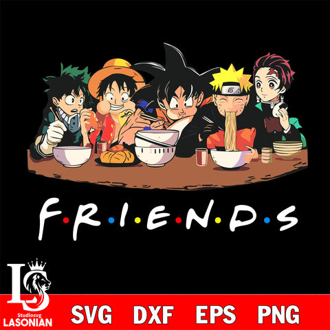 Friends anime svg eps png dxf file