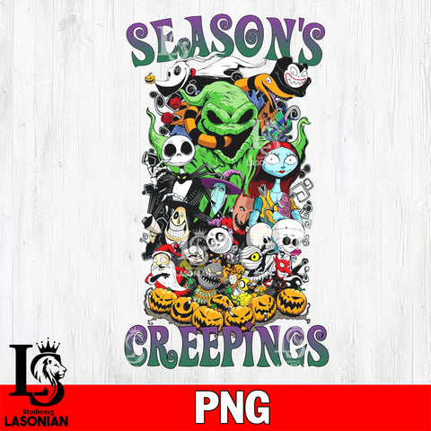 The NIGHTMARE before CHRISTMAS seasons creepings svg eps dxf png file, Digital Download , Instant Download