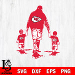 NFL Like father like son Kansas City Chiefs 2 svg eps dxf png file, Digital Download