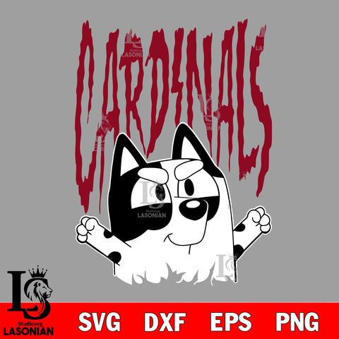 Bluey Arizona Cardinals svg, muffin nfl svg eps dxf png file, Digital Download , Instant Download