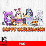 Bluey Halloween Family , Bluey halloween png file, Digital Download , Instant Download