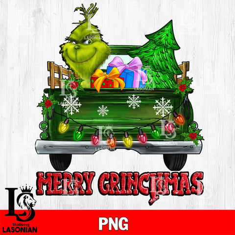 Merry Grinchmas Car PNG file , Digital Download , Instant Download