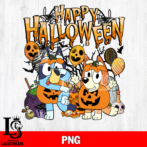 Bluey Bingo Happy Halloween , Bluey halloween png file, Digital Download , Instant Download