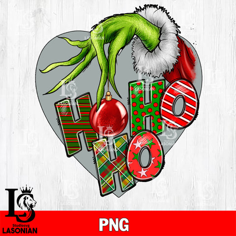 Ho Ho Ho Grinch Hand PNG file , Digital Download , Instant Download