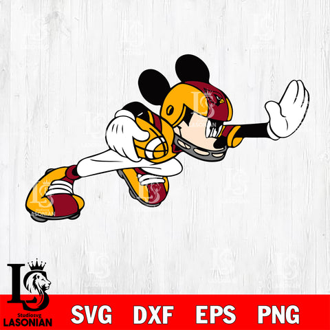Disney Mickey Mouse Arizona Cardinals SVG , NFL svg,eps,dxf,png file, digital download