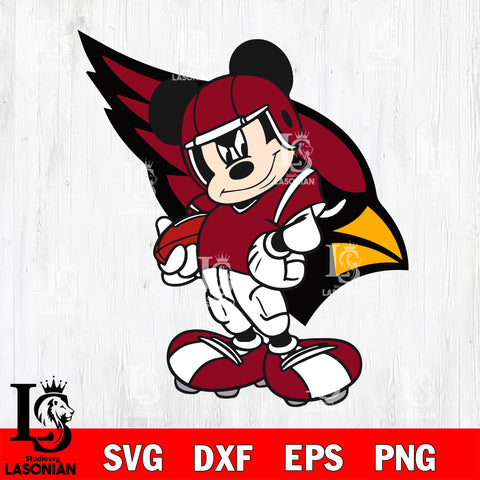 Disney Mickey Mouse Arizona Cardinals SVG , NFL svg,eps,dxf,png file, digital download