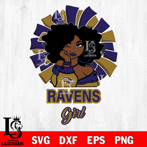 Baltimore Ravens girls svg eps dxf png file, digital download , Instant Download