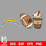 Fall Season Leopard Los Angeles Chargers svg, NFL svg eps dxf png file, Digital Download , Instant Download