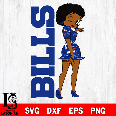Buffalo Bills FASHION GIRL svg,eps,dxf,png file, Digital Download , Instant Download