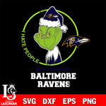 I hate people but i love my Baltimore Ravens svg, NFL svg eps dxf png file, Digital Download , Instant Download
