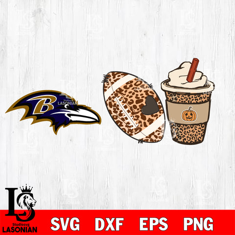 Fall Season Leopard Baltimore Ravens svg, NFL svg eps dxf png file, Digital Download , Instant Download