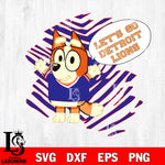 Let's go Detroit Lions Chilli Heeler bluey svg eps dxf png file, Digital Download , Instant Download