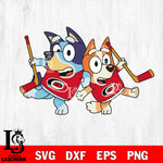 Bluey Carolina Hurricanes svg dxf eps png file, Digital Download , Instant Download