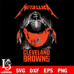 Cleveland Browns metallica svg eps dxf png file, digital download , Instant Download