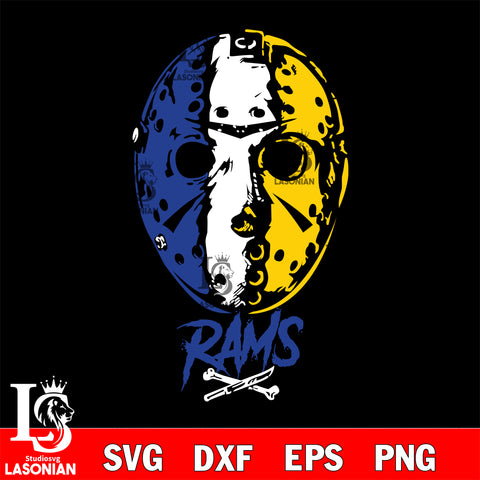 Los Angeles Rams Jason Voorhees NFL svg eps dxf png file, digital download , Instant Download