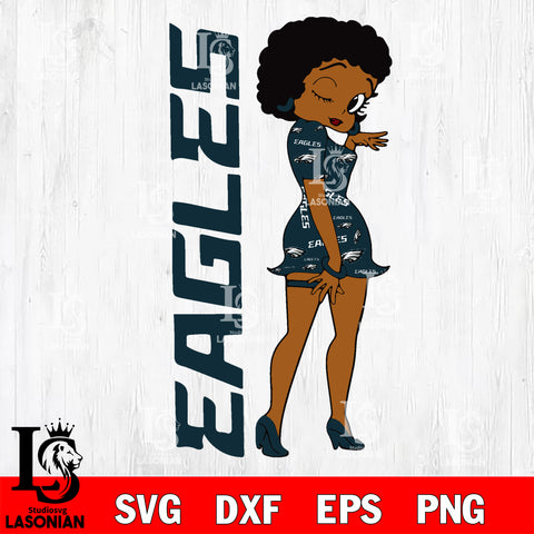 Philadelphia Eagles FASHION GIRL svg,eps,dxf,png file, Digital Download , Instant Download
