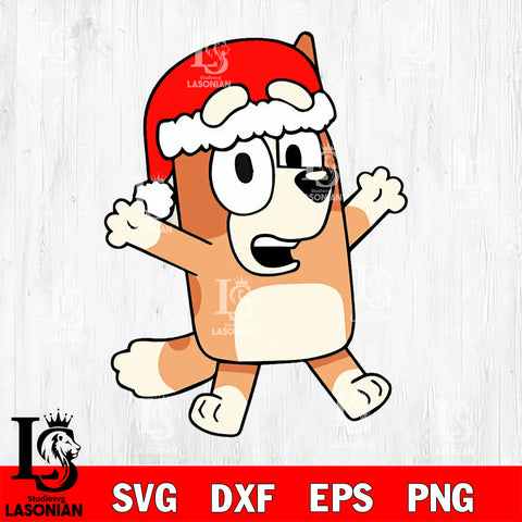 Bluey christmas svg dxf eps png file , Digital Download , Instant Download