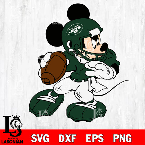 Disney Mickey Mouse New York Jets svg dxf eps png, Digital Download , Instant Download