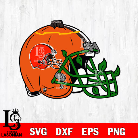 Cleveland Browns helmet halloween svg, NFL svg eps dxf png file, Digital Download , Instant Download
