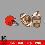 Fall Season Leopard Cleveland Browns svg, NFL svg eps dxf png file, Digital Download , Instant Download