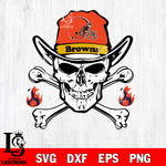 Skull fire Cleveland Browns svg eps dxf png file, digital download , Instant Download