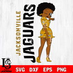 Jacksonville Jaguars FASHION GIRL svg,eps,dxf,png file, Digital Download , Instant Download